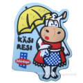 cheap sale pretty cow shape rubber paper fridge magnet